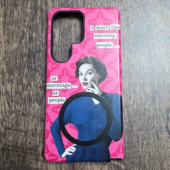 Stringberry Tough Case Samsung Galaxy S25 Ultra Clare Jordan Morning Person Dual - Picture 1 of 9
